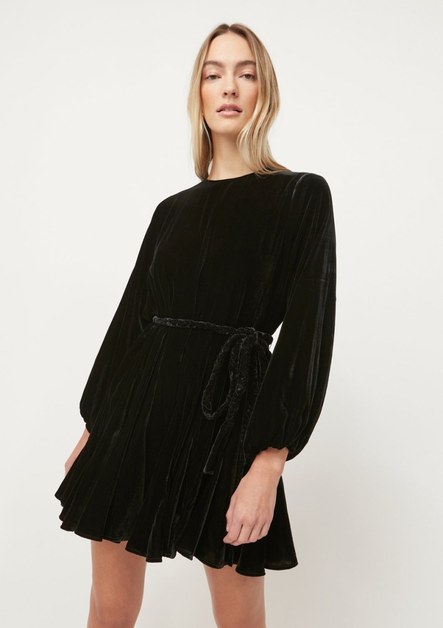 Clothing RHODE | Black Velvet Ella Dress