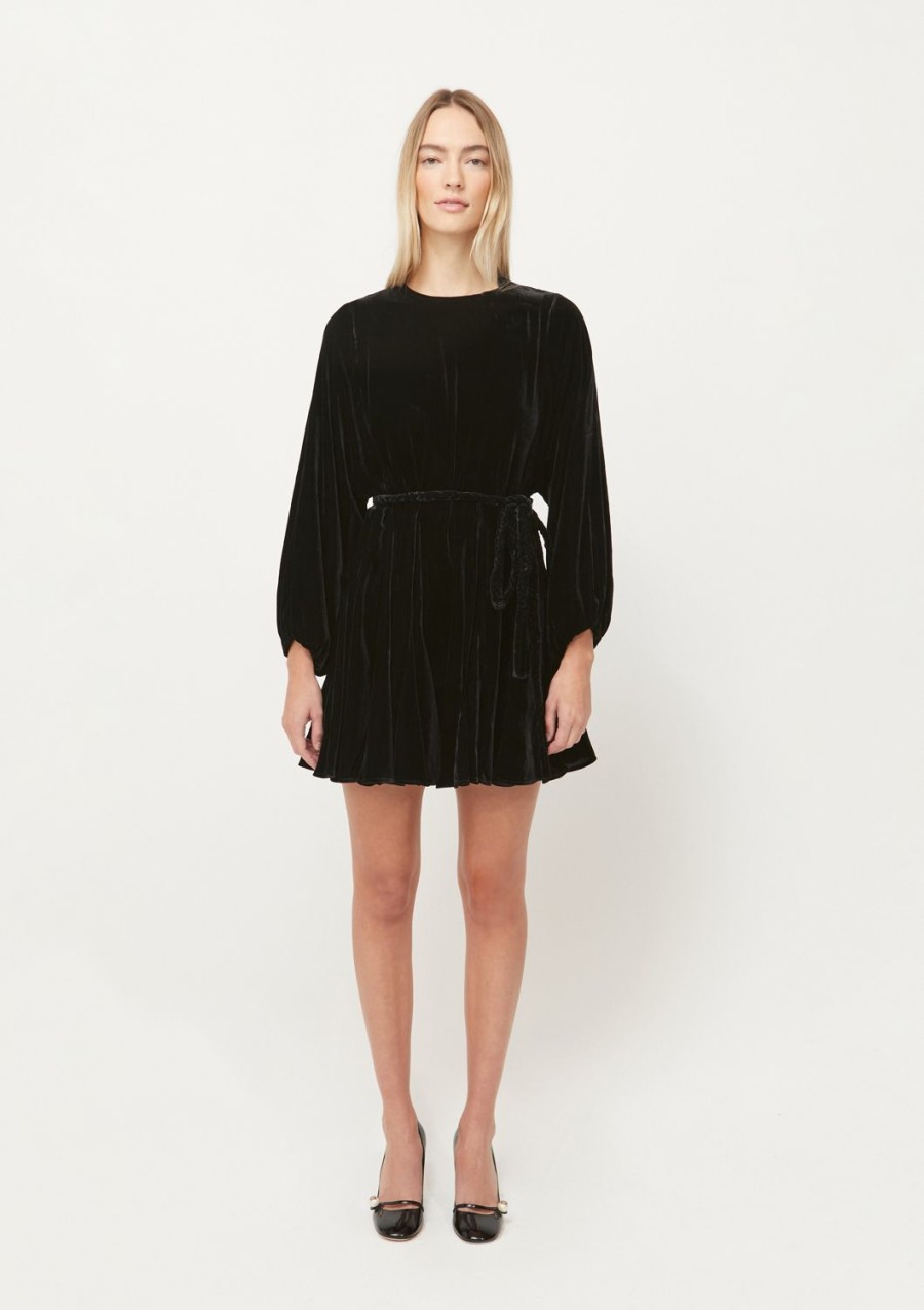 Clothing RHODE | Black Velvet Ella Dress